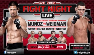 UFC on Fuel TV Munoz vs Weidman Live stream video